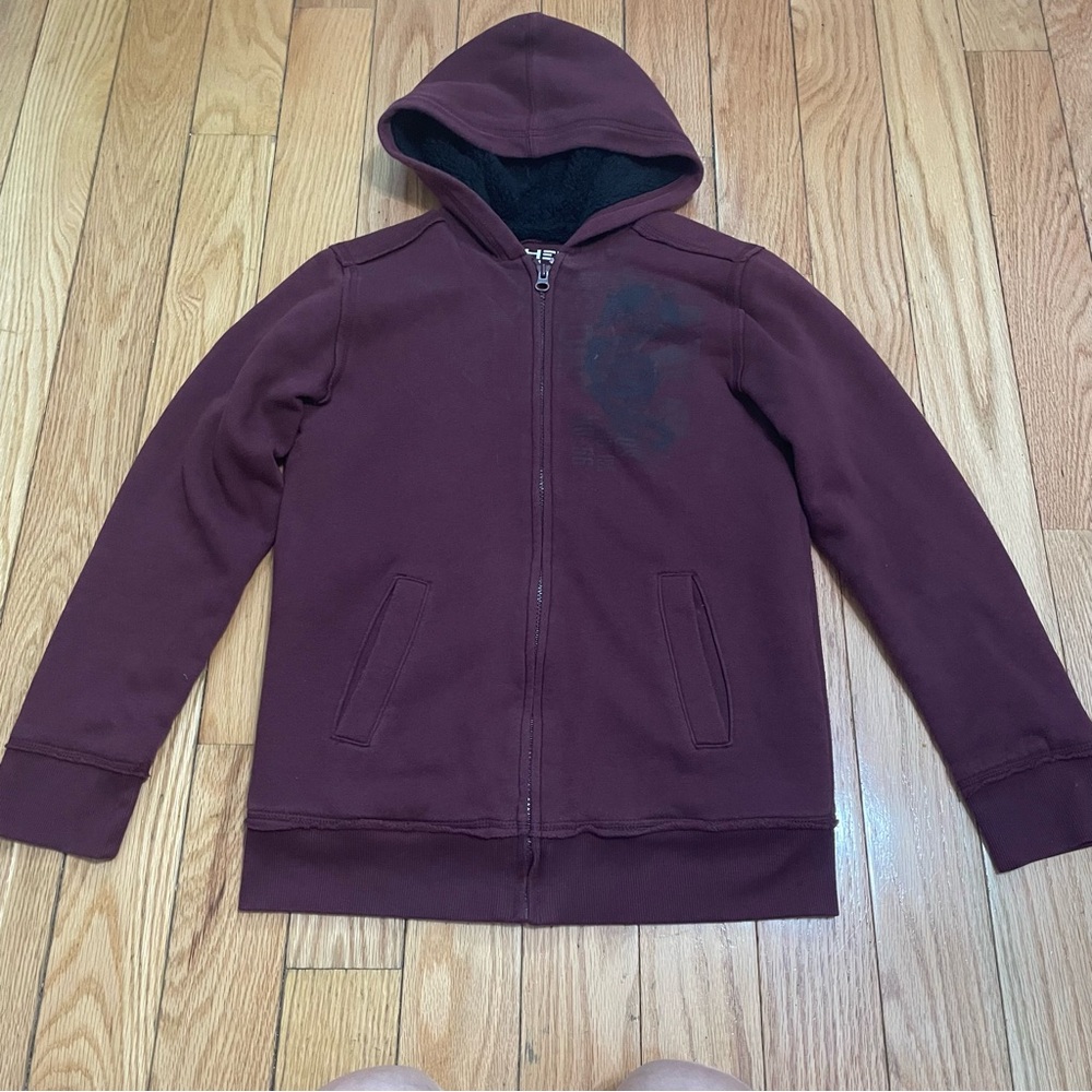 Helix Kids Maroon Hoodie